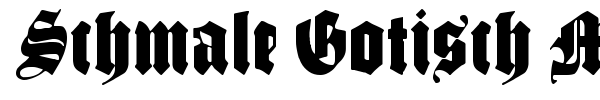 Schmale Gotisch MK font