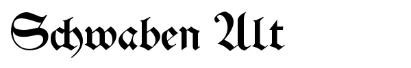 Schwaben Alt font