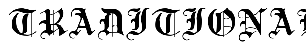 Traditional Gothic, 17th c. font