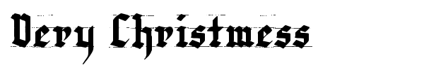 Very Christmess font