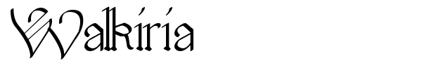 Walkiria font