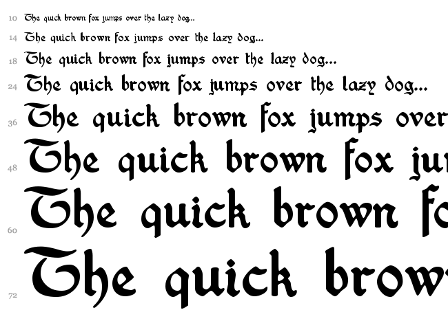 Washington Text font waterfall