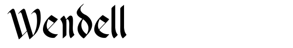 Wendell font