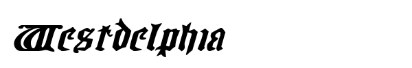 Westdelphia font