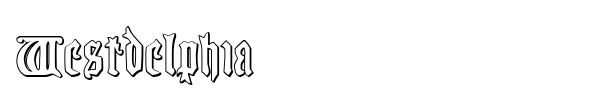Westdelphia font preview