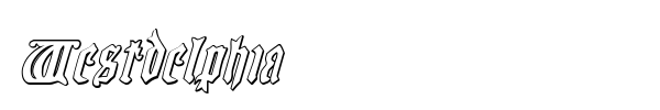 Westdelphia font preview