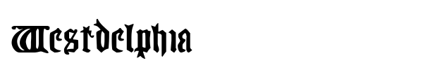 Westdelphia font preview