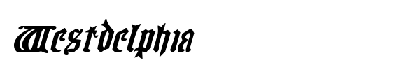 Westdelphia font preview