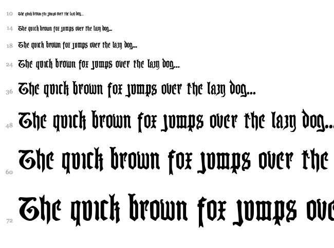Westdelphia font waterfall