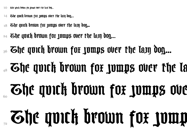 Westdelphia font waterfall