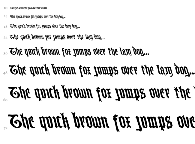 Westdelphia font waterfall