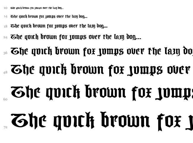 Westdelphia font waterfall