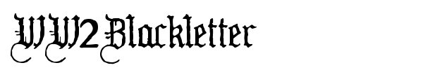 WW2Blackletter font