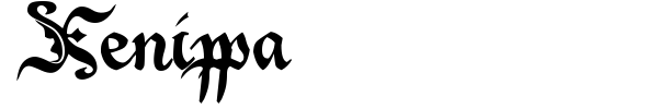 Xenippa font