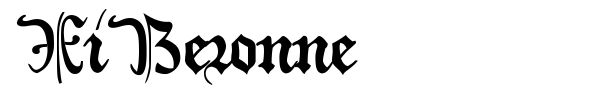 XiBeronne font