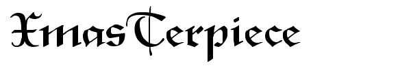 XmasTerpiece font preview