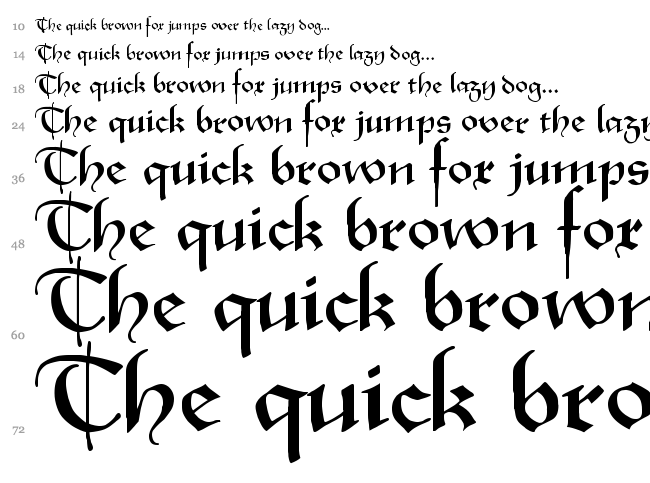 XmasTerpiece font waterfall