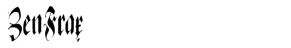 ZenFrax font