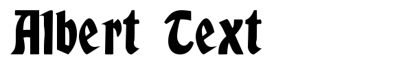 Albert Text font