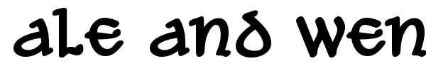 Ale and Wenches BB font