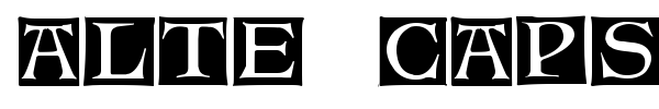 Alte Caps font