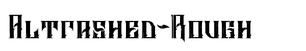 Altrashed-Rough font