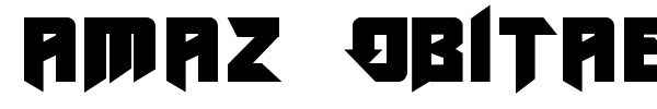 Amaz Obitaem Ostrov font preview