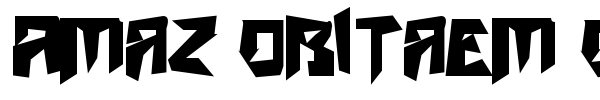 Amaz Obitaem Ostrov font preview