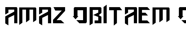Amaz Obitaem Ostrov font preview