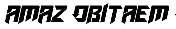 Amaz Obitaem Ostrov font preview