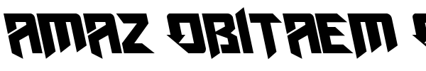 Amaz Obitaem Ostrov font preview