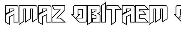Amaz Obitaem Ostrov font preview
