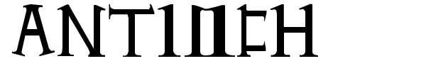 Antioch font