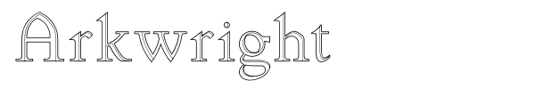 Arkwright font