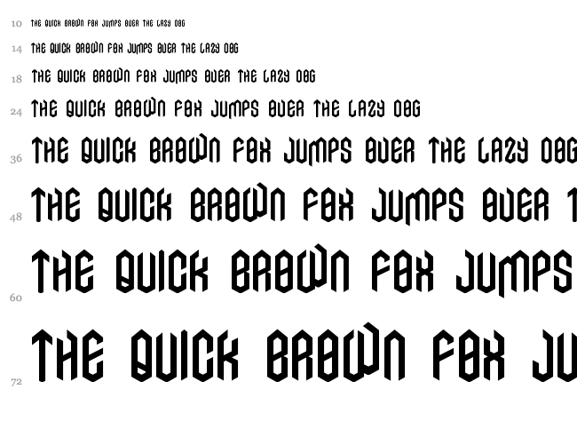 Axe font waterfall