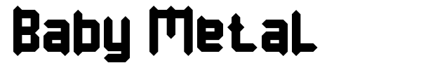 Baby Metal font