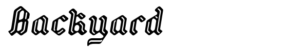 Backyard font preview