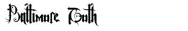 Baltimore Goth font