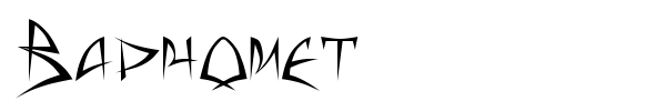 Baphomet font