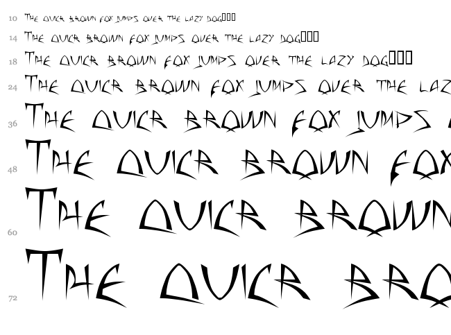 Baphomet font waterfall