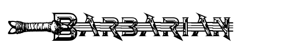 Barbarian font
