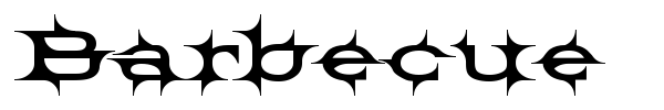 Barbecue font