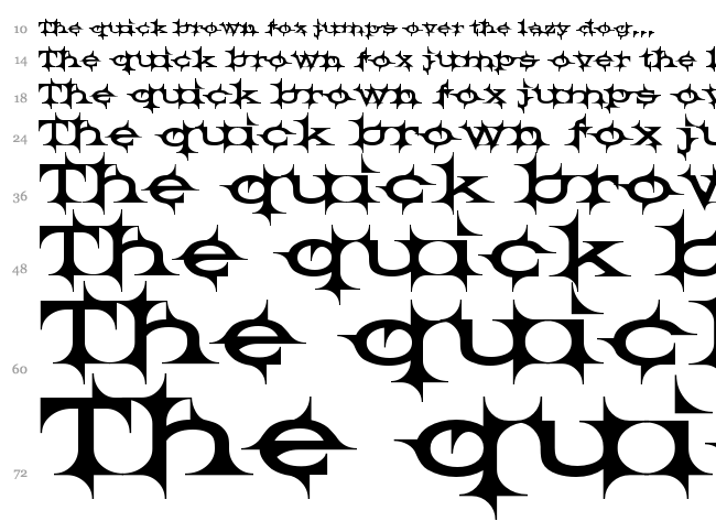 Barbecue font waterfall