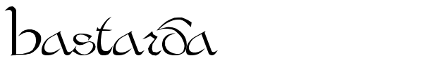 Bastarda font