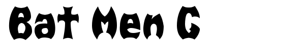 Bat Men G font