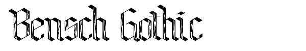 Bensch Gothic font