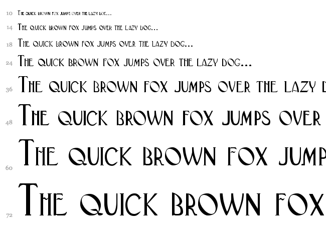 Black Adder II font waterfall