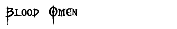 Blood Omen font