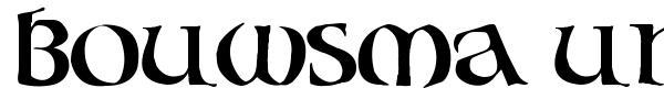 Bouwsma Uncial font