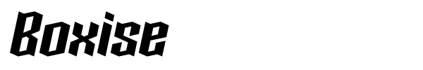 Boxise font
